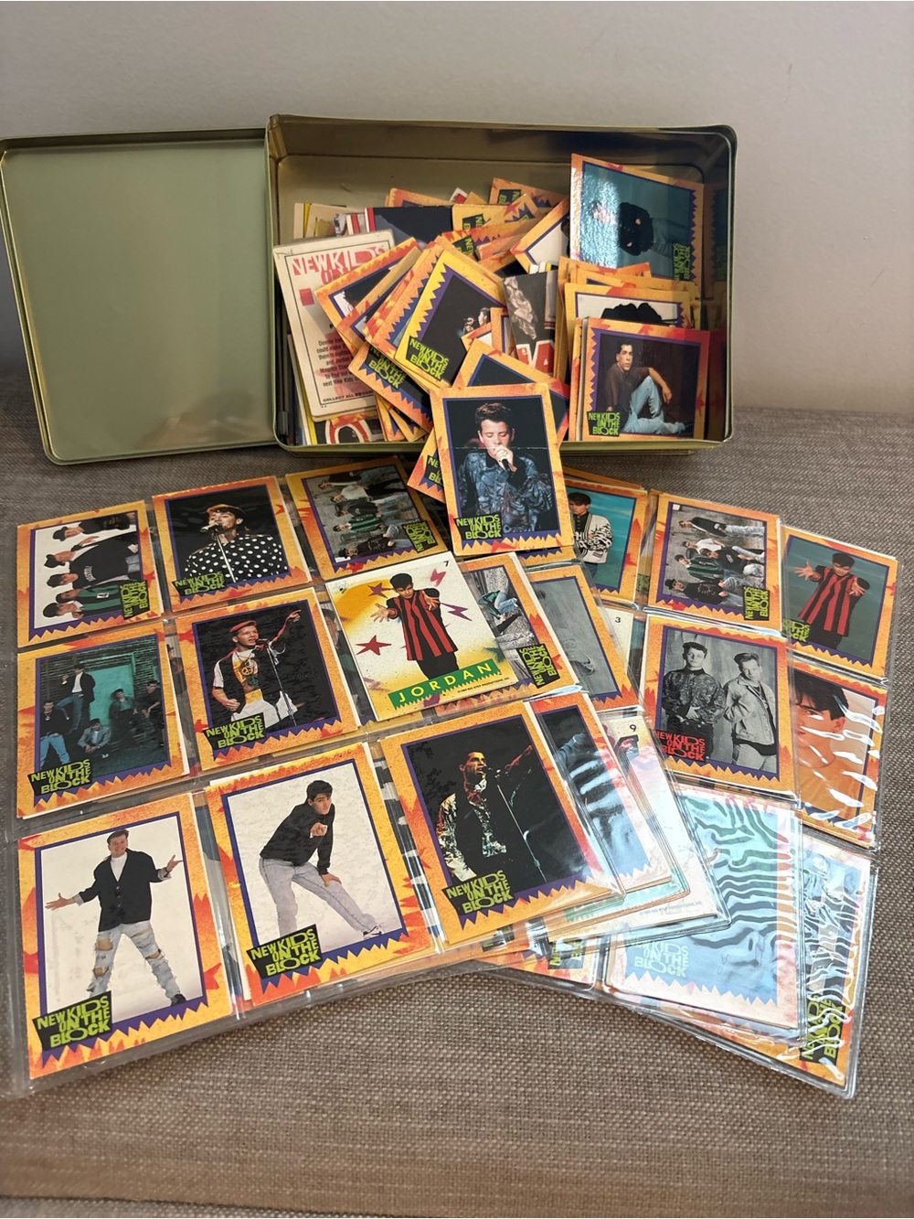 1989 Vintage Topps New Kids On The Block Collector Card & Sticker Set
